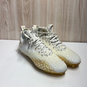 Under Armour White and Gold Men's Cleats
